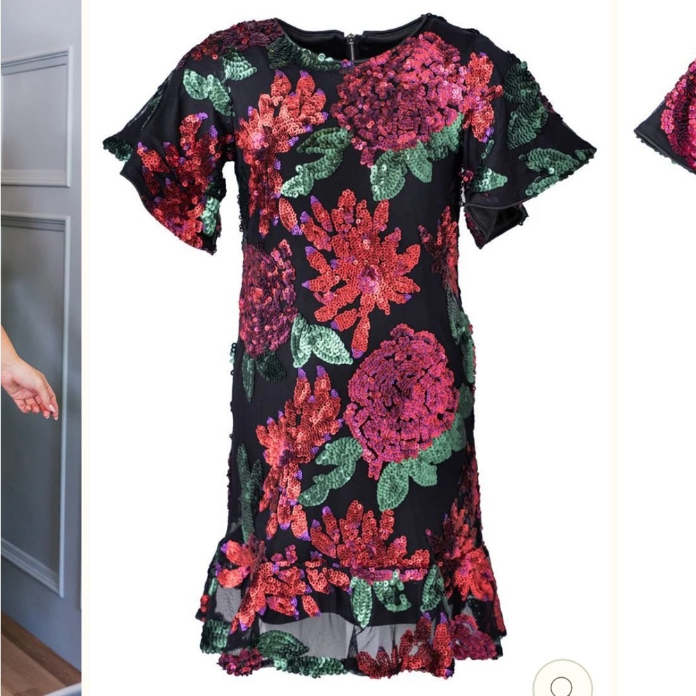 Ivy City Co Evelyn floral sequin dress XXS